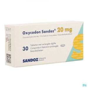 Oxycodon pijnstiller 20 mg